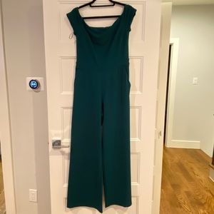 Express Off The Shoulder Wide Leg Jumpsuit, size M